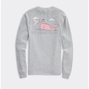 Vineyard Vines Lovestruck Cupid Valentine Long Sleeve T.  Size Men’s M